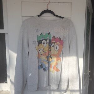 Gray Bluey Character Sweatshirt